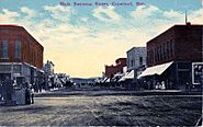 Downtown Crawford, Nebraska Postcard c. 1910