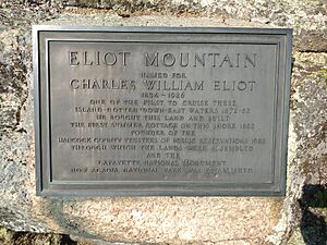 Eliot Mountain Plaque