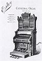 Estey Cathedral Organ with pipe top - 1890 Estey catalogue (Waring 2002 p.25, Fig.8)