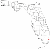 Location of Fisher Island, Florida