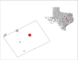 Location of Marlin, Texas