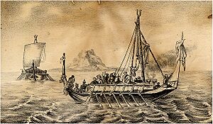 Garay warships of pirates in the Sulu Sea