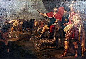 Gerard van Kuijl - Quintus Sertorius and the horse tail 1638