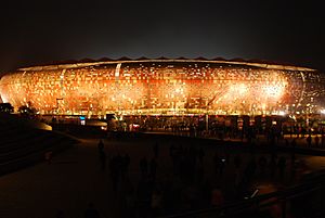 Germany Ghana - the stadium after the match