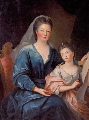 Gobert - The Duchess of Bourbon with her daughter "Mademoiselle de Vermandois" - Tours