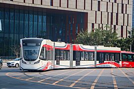 Guangzhou Huangpu Tram Line 1 Train 102 20210127