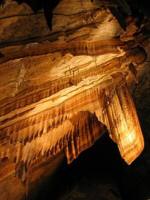 Gunns caves flowstone