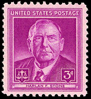 Harlan F. Stone 3c 1948 issue U.S. stamp