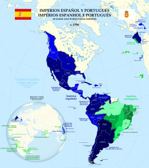 Imperios Español y Portugués 1790
