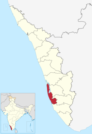 Location in Kerala