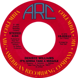 Its Gonna Take a Miracle by Deniece Williams US vinyl