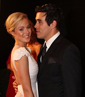 Jessica Marais & James Stewart at 2011 TV Week Logie Awards (1) (cropped)