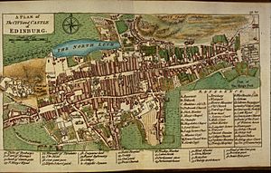 John Rocque Plan von Edinburgh 1764