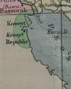 Kuwait Republic 1874 Map