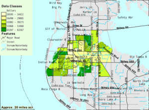 Largo, Florida 2000 Census Median Household Income