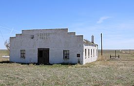 The community hall in Leader.