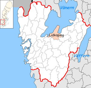 Lidköping Municipality in Västra Götaland County.png