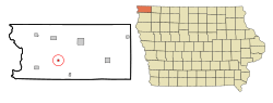 Location of Alvord, Iowa