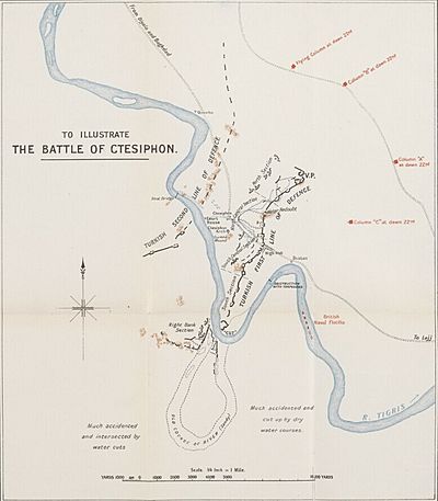 MAP TO ILLUSTRATE THE BATTLE OF CTESIPHON