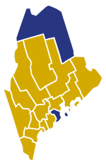 Maine Republican Presidential Caucuses Election Results by County, 2016