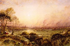 Manchester from Kersal Moor William Wylde (1857)