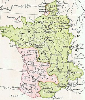 Map- France at the Treaty of Bretigny (cropped)