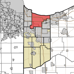 Map highlighting Calumet Township, Lake County, Indiana.svg
