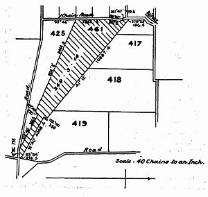 Map of Lowood Rifle Range, 1904