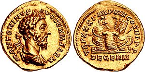 Marcus Aurelius, aureus, AD 161-180, RIC III 362