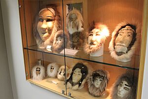 Mask Display at Iñupiat Heritage Center