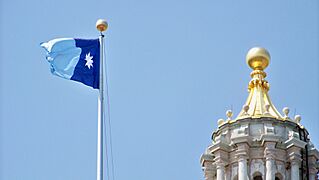 Minnesota Flag Flying Outside State Capitol