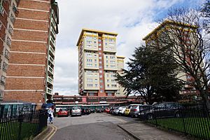 Multi-storey flats off Kirkgate, Wakefield (geograph 5747505)
