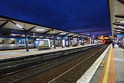 North Melbourne Station platform 2017