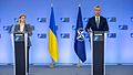 Olga Stefanishyna held press conference along with NATO SG Stoltenberg about possible Russia invasion