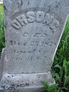 Orson C. Chamberlain's Grave in Orson, Pennsylvania, Cemetery