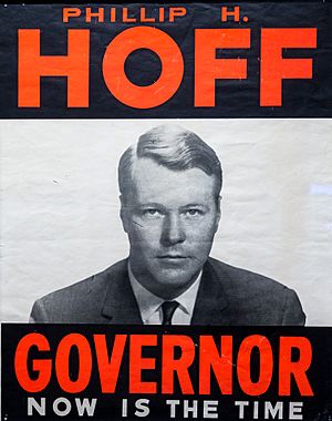 Philip H. Hoff for Vermont Governor poster 1962