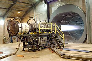 Pratt & Whitney F100 F-15 engine undergoing testing