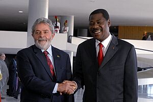 Presidente Lula e Presidente Yayi Boni