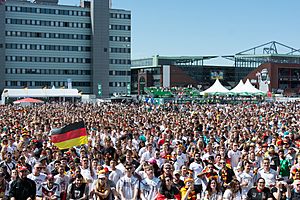 Public Viewing Fußball-Weltmeisterschaft 2018 - Südkorea – Deutschland - Fan Park Hamburg 07