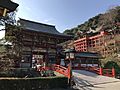 Romon gate and Honden of Yutoku Inari Shrine