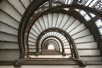 Rookery Building Spiral Stairs