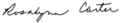 Rosalynn Carter Signature