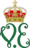 Royal Monogram of King Victor Emmanuel II of Italy.svg