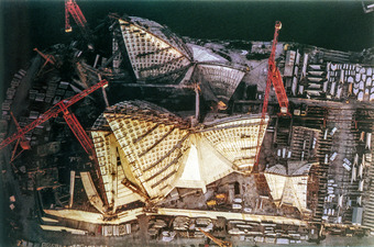 SYDNEY OPERA HOUSE under construction 1965