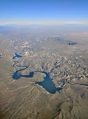 Saguaro Lake aerial
