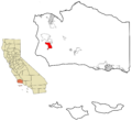 Santa Barbara County California Incorporated and Unincorporated areas Lompoc Highlighted
