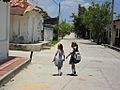 Schoolkids in Aracataca