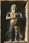 Sculpture in a wall at Nataraja Temple in Chidambaram, Tamil Nadu.jpg