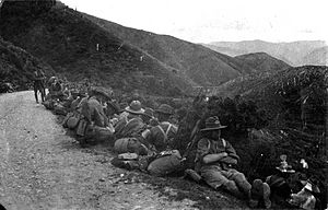 Soldiers on the rimutaka hill road