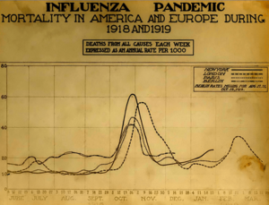 Spanish flu death chart